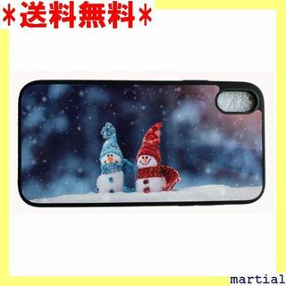 ☆ iPhone XRクリスマス オリジナルケース 雪だる 9-1-04 441(その他)