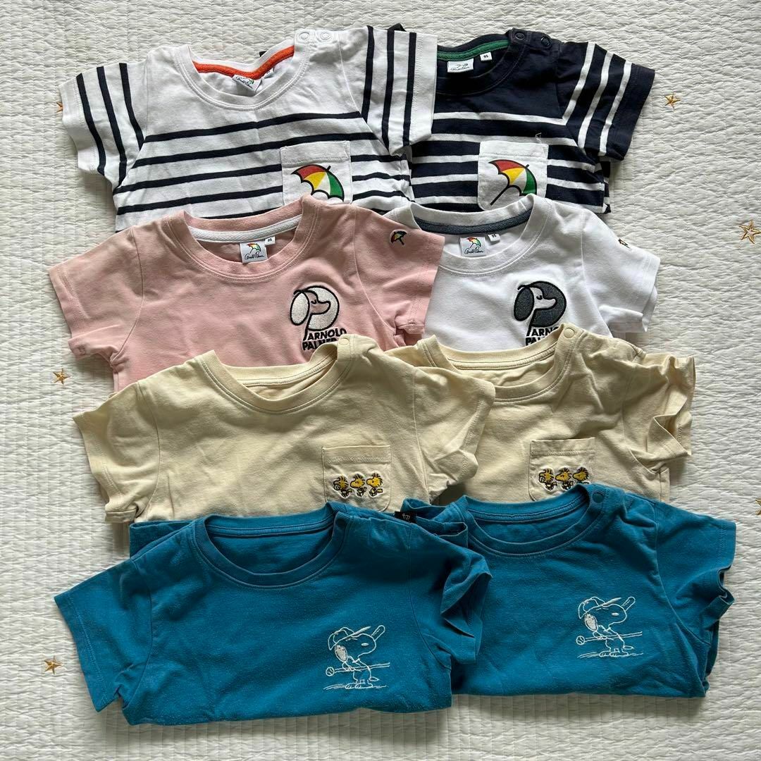 Arnold Palmer(アーノルドパーマー)の10枚組 アーノルドパーマー ユニクロ GAP Tシャツ 90 95 双子 キッズ/ベビー/マタニティのキッズ服男の子用(90cm~)(Tシャツ/カットソー)の商品写真