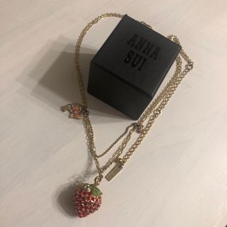 アナスイ(ANNA SUI)のアナスイ　ネックレス　いちご　苺　蝶　バタフライ(ネックレス)