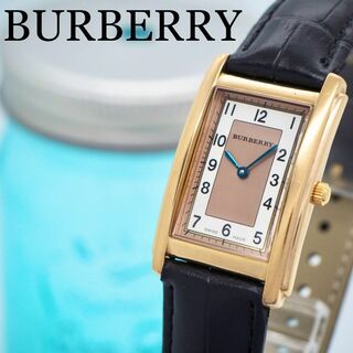 バーバリー(BURBERRY)の295 BURBERRY バーバリー時計　メンズ腕時計　レクタンギュラー　革(腕時計(アナログ))