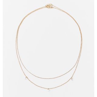 ザラ(ZARA)の新品☆ZARA ザラ ビーズ2連ネックレス ジュエリー アクセサリー(ネックレス)