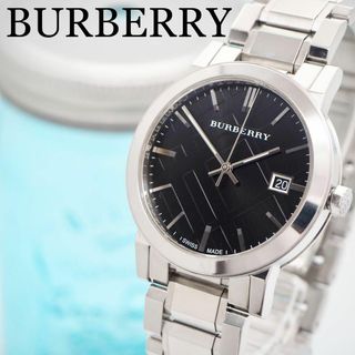 バーバリー(BURBERRY)の180 BURBERRY バーバリー時計　メンズ腕時計　箱付き　ノバチェック(腕時計(アナログ))