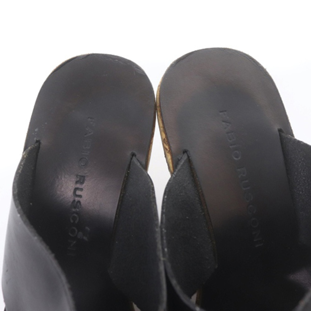 FABIO RUSCONI(ファビオルスコーニ)のファビオルスコーニ サンダル 37 23.5-24cm べージュ 黒 レディースの靴/シューズ(サンダル)の商品写真