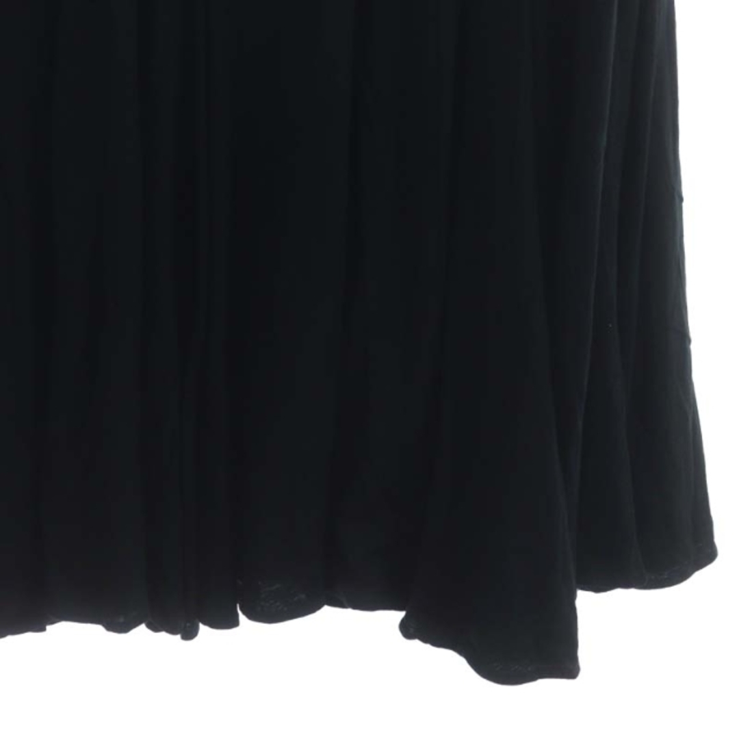 Spick & Span(スピックアンドスパン)のSpick&Span 22SS ドライジャージーフレアスカート ロング 黒 レディースのスカート(ロングスカート)の商品写真