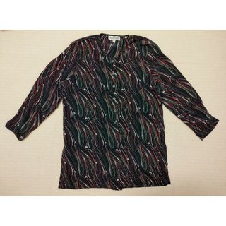 新品未使用☆シルク100%ロングシャツ(シャツ/ブラウス(長袖/七分))