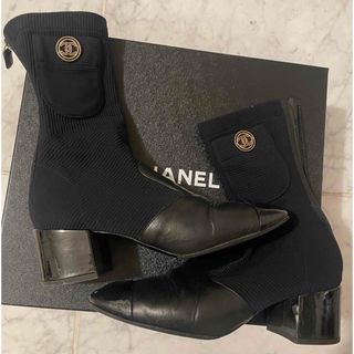 CHANEL - シャネル CHANEL ロングブーツ ラムスキン 牛革の通販 by ...