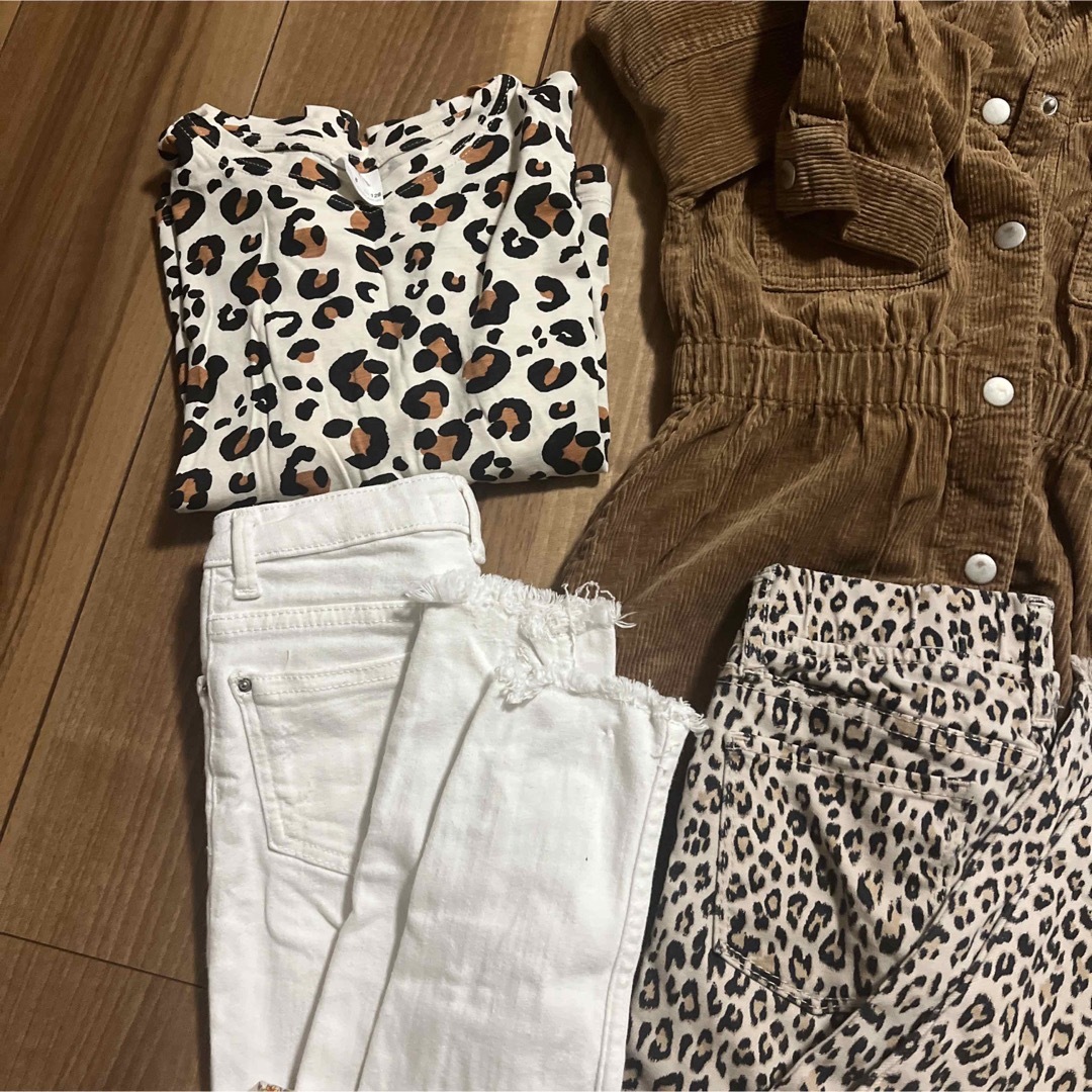 zara gap セット売り ワンピース ズボン パンツ ロンT 130 女の子 キッズ/ベビー/マタニティのキッズ服女の子用(90cm~)(ワンピース)の商品写真