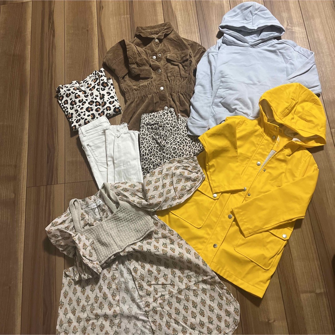 zara gap セット売り ワンピース ズボン パンツ ロンT 130 女の子 キッズ/ベビー/マタニティのキッズ服女の子用(90cm~)(ワンピース)の商品写真