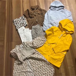 zara gap セット売り ワンピース ズボン パンツ ロンT 130 女の子(ワンピース)