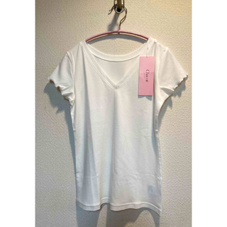 チャコット(CHACOTT)のChacott BALANCE 2wayテレコTシャツ　オフホワイトL(Tシャツ(半袖/袖なし))