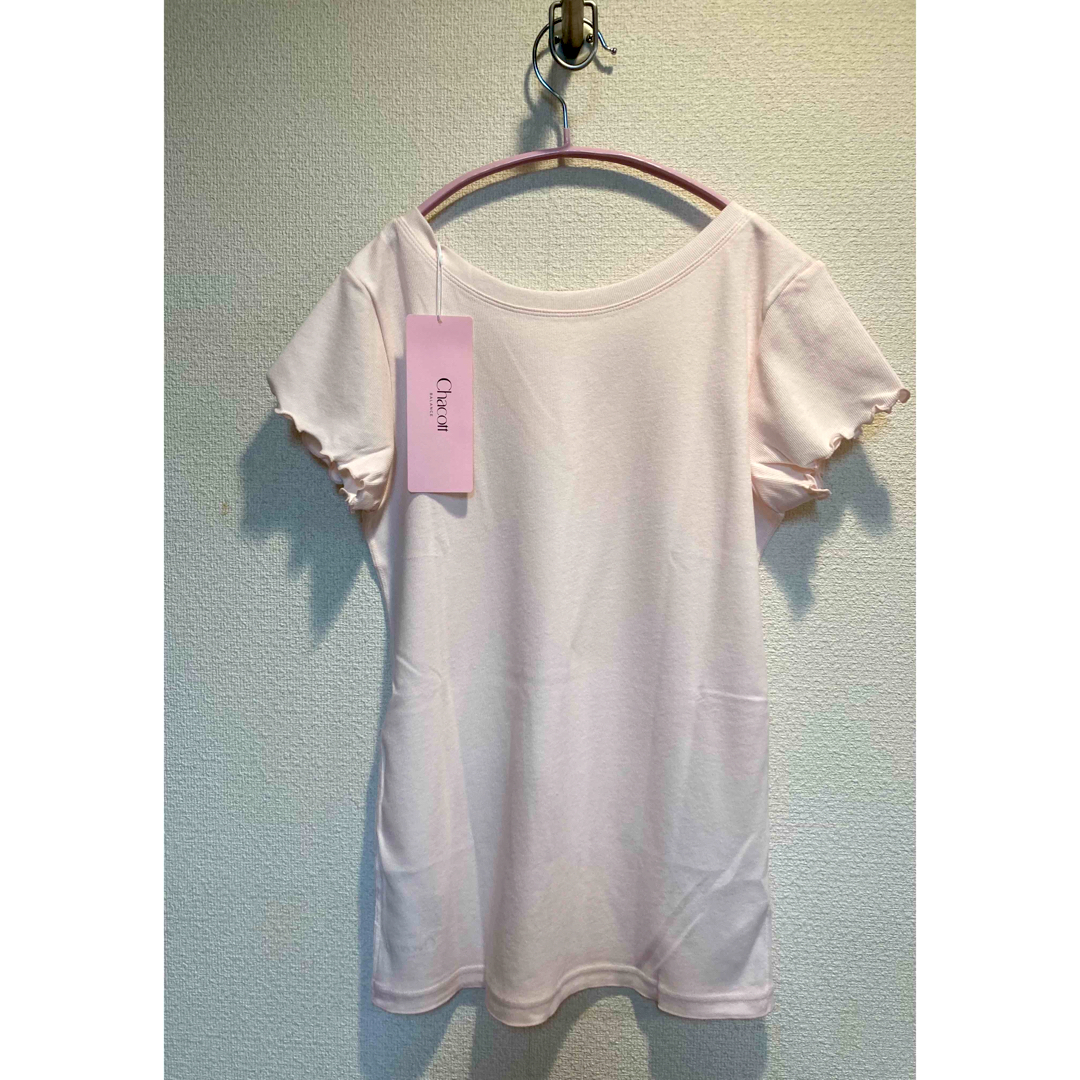 CHACOTT(チャコット)のChacott BALANCE 2wayテレコTシャツ　ロイヤルピンクL レディースのトップス(Tシャツ(半袖/袖なし))の商品写真