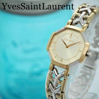 イヴサンローラン(Yves Saint Laurent)の465 イヴサンローラン時計　レディース腕時計　オクタゴン　Y型バンド　ゴールド(腕時計)