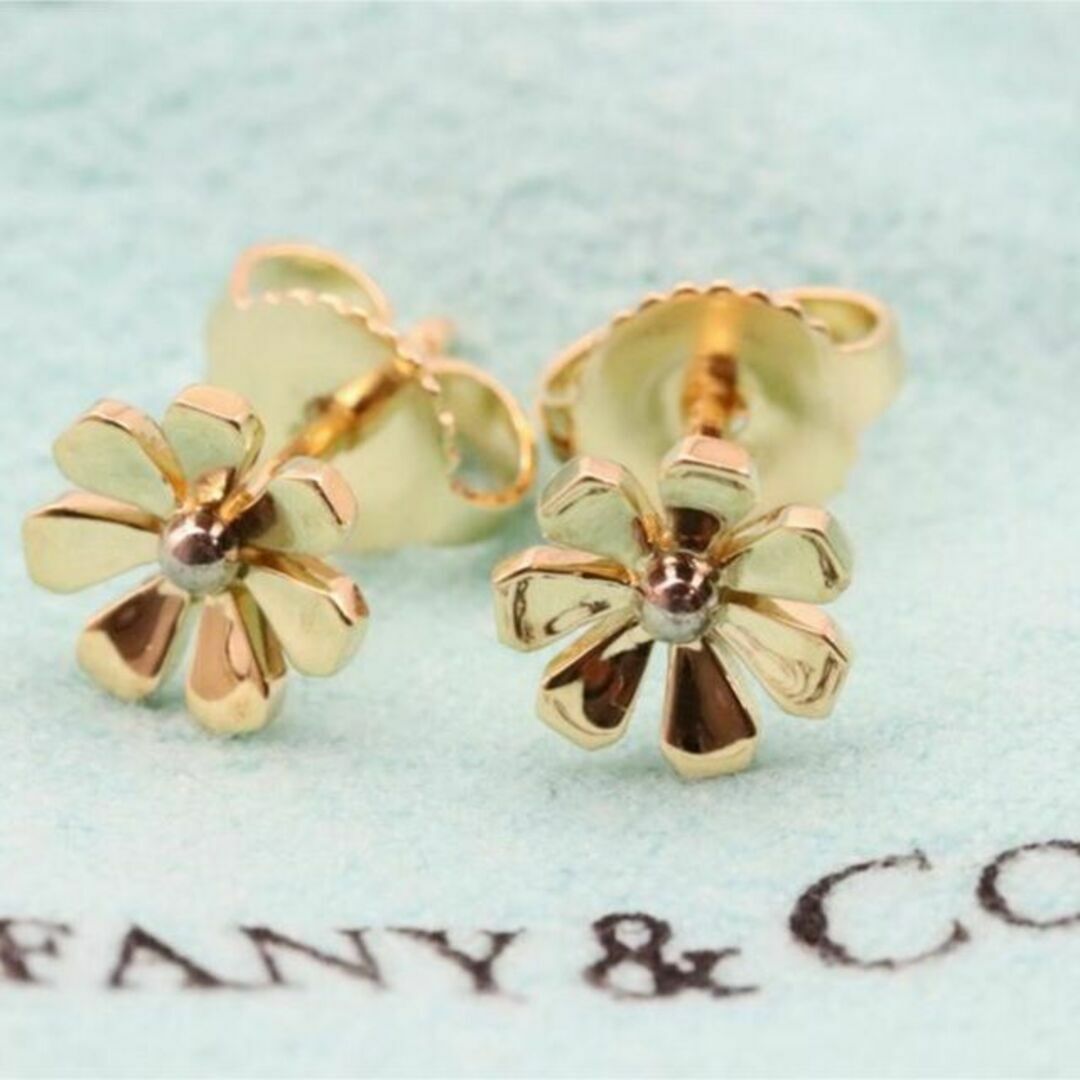 Tiffany & Co.(ティファニー)のティファニー ガーデン デイジー フラワー ピアス k18ゴールド シルバー レディースのアクセサリー(ピアス)の商品写真