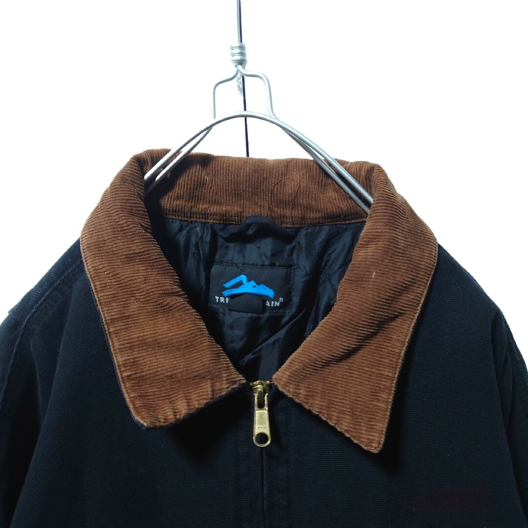 【TRI-MOUNTAIN】企業ロゴ コーデュロイ襟ダックジャケット A1680