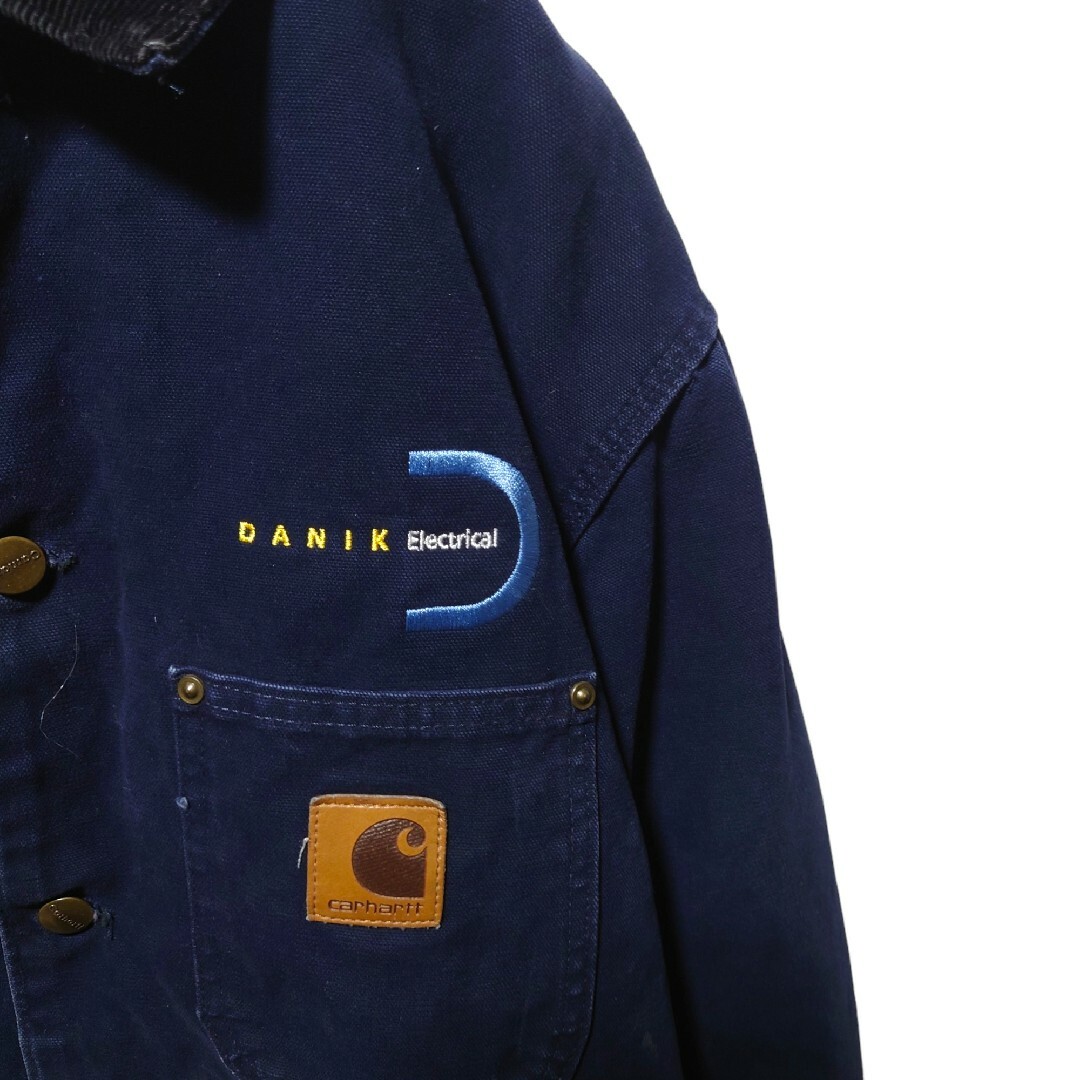 carhartt(カーハート)の【Carhartt】企業ロゴ刺繍 裏地ブランケットミシガンチョアコートA1681 メンズのジャケット/アウター(カバーオール)の商品写真