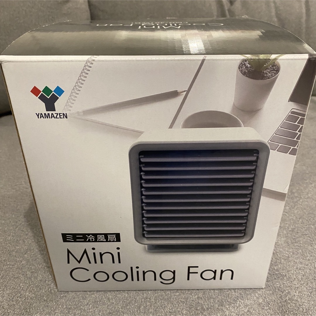 山善(ヤマゼン)の【中古】ミニ冷風扇（Mini Cooling Fan） スマホ/家電/カメラの冷暖房/空調(扇風機)の商品写真