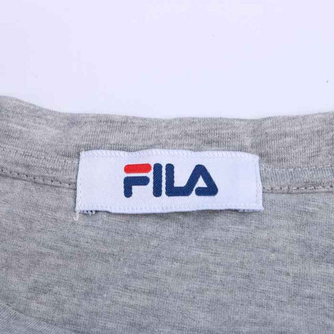 FILA(フィラ)のフィラ 半袖Tシャツ ロゴT メッシュ スポーツウエア レディース Mサイズ グレー FILA レディースのトップス(Tシャツ(半袖/袖なし))の商品写真