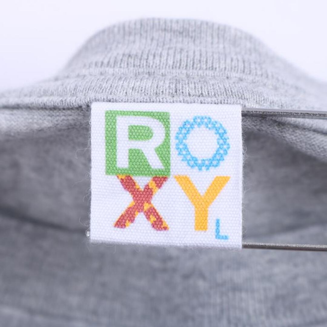 Roxy(ロキシー)のロキシー 半袖Tシャツ ロゴT スポーツウエア コットン レディース Lサイズ グレー ROXY レディースのトップス(Tシャツ(半袖/袖なし))の商品写真