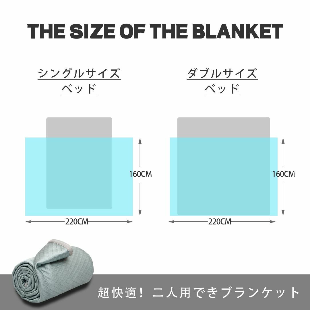 【色: エ字　ブルー】PuTian ベッドブランケット 北欧 大判 薄手 洗濯機 インテリア/住まい/日用品の寝具(布団)の商品写真