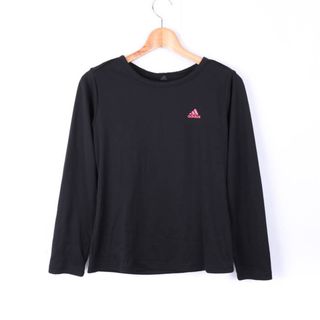 アディダス(adidas)のアディダス 長袖Tシャツ クライマライト ワンポイントロゴ スポーツウェア レディース Mサイズ ブラック adidas(Tシャツ(長袖/七分))