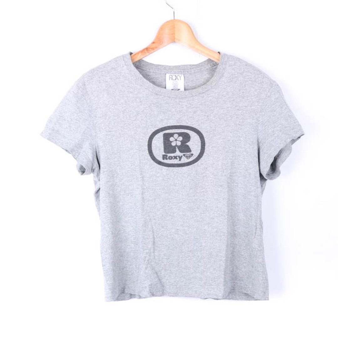 Roxy(ロキシー)のロキシー 半袖Tシャツ ロゴT ミニT スポーツウエア レディース Lサイズ グレー ROXY レディースのトップス(Tシャツ(半袖/袖なし))の商品写真