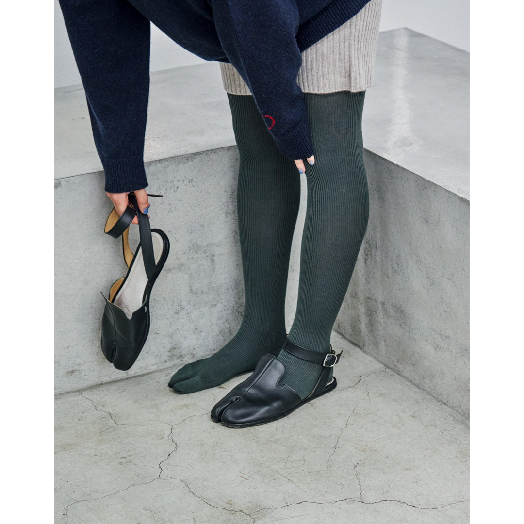 DEUXIEME CLASSE(ドゥーズィエムクラス)のMARCOMONDE TABI TIGHTS マルコモンド リブ タビ タイツ レディースのレッグウェア(タイツ/ストッキング)の商品写真