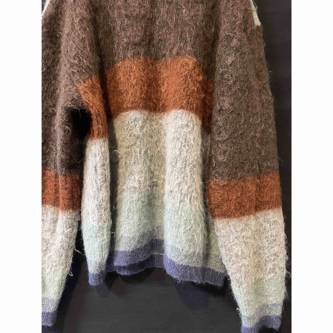 YOKE(ヨーク)のYOKE 23AW MOHAIR BORDER CREWNECK SWEATER メンズのトップス(ニット/セーター)の商品写真