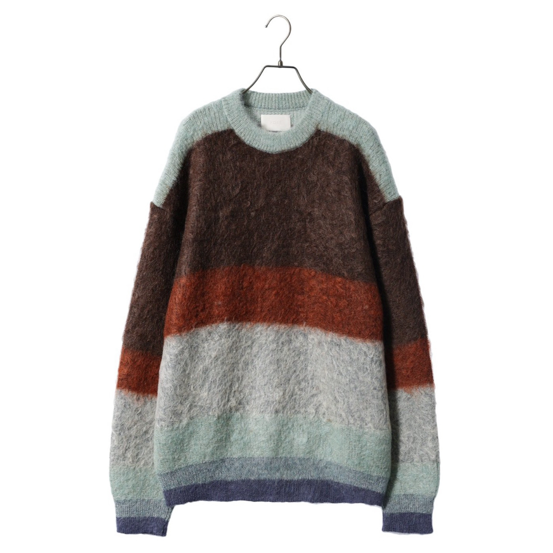 YOKE(ヨーク)のYOKE 23AW MOHAIR BORDER CREWNECK SWEATER メンズのトップス(ニット/セーター)の商品写真