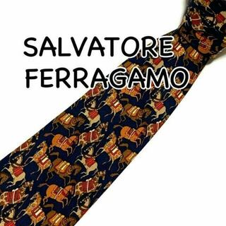 サルヴァトーレフェラガモ(Salvatore Ferragamo)のSALVATORE FERRAGAMO フェラガモ ネクタイ シルク100%(ネクタイ)