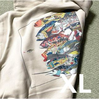 navy apparel 完売　魚群パーカー　XL(パーカー)