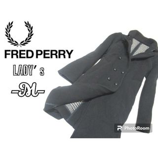 フレッドペリー(FRED PERRY)のレディースM◇FRED PERRY◇コート 黒(ロングコート)