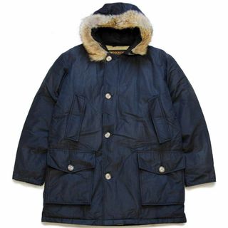 ウールリッチ(WOOLRICH)の00s USA製 WOOLRICH JOHN RICH&BROS. ウールリッチ コヨーテファー アークティックパーカー ダウンコート 黒 M★B-9タイプ ブラック(ダウンジャケット)