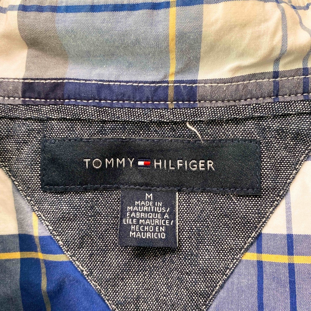 TOMMY HILFIGER(トミーヒルフィガー)のトミーヒルフィガー　長袖シャツ　ボタンダウン　チェック　刺繍ロゴ　男女兼用　M メンズのトップス(シャツ)の商品写真