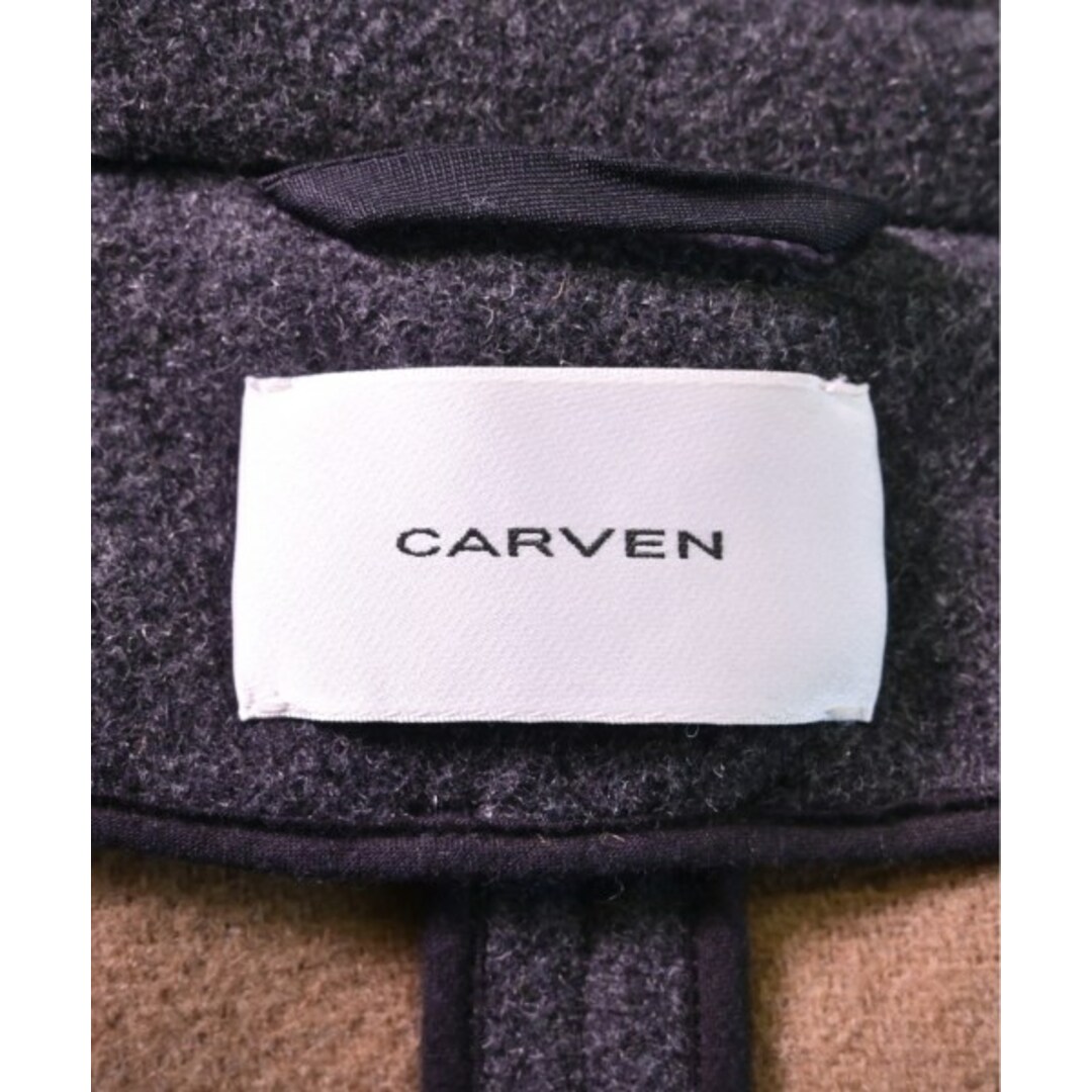 CARVEN(カルヴェン)のCARVEN カルヴェン ダッフルコート F グレー 【古着】【中古】 レディースのジャケット/アウター(ダッフルコート)の商品写真
