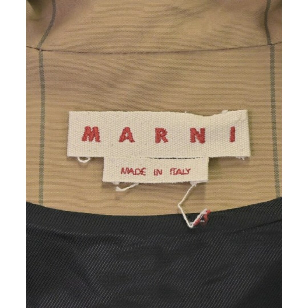 Marni(マルニ)のMARNI マルニ コート（その他） 38(S位) ベージュx茶x白(チェック) 【古着】【中古】 レディースのジャケット/アウター(その他)の商品写真