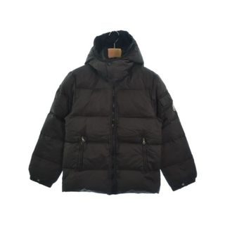 モンクレール(MONCLER)のMONCLER ダウンジャケット/ダウンベスト 00(XXS位) 茶 【古着】【中古】(ダウンジャケット)