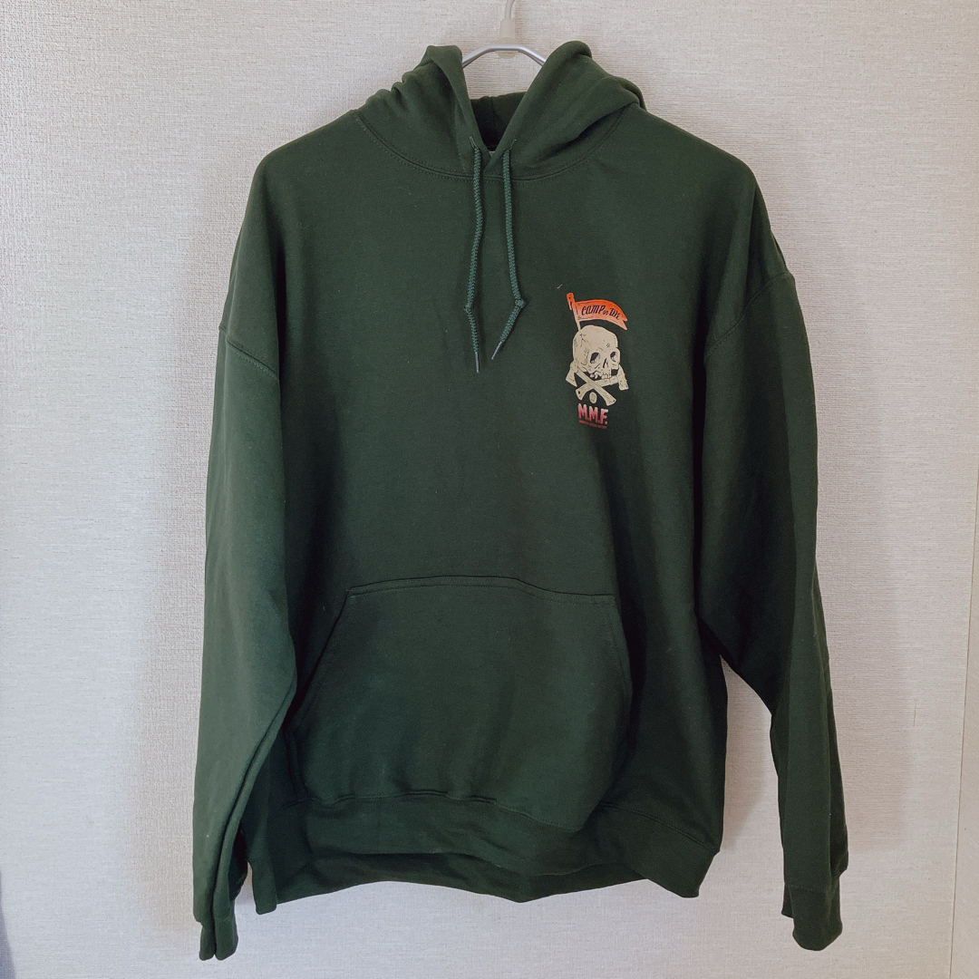 グリーンサイズ★ MMF x GRINDLODGE HOODIE グラインドロッジ  パーカー