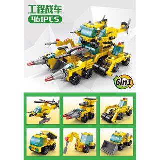 箱無し　レゴ 互換 6 In 1 エンジニアリング車両モデルビルディングブロック(知育玩具)