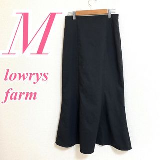 ローリーズファーム(LOWRYS FARM)のローリーズファーム　マーメイドスカート　M　ブラック　きれいめ　オフィス　ポリ(ロングスカート)