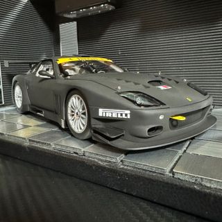 キョウショウ(京商)の絶版 未展示品 京商 1/18 フェラーリ 575 GTC マットブラック(ミニカー)