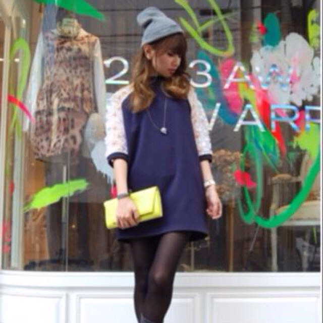 Honey mi Honey - 13AW お花柄レースワンピース♡