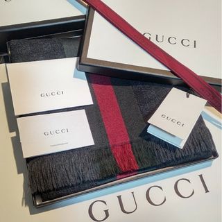 グッチ(Gucci)の❤美品箱付❤GUCCI マフラー ストール ショール スカーフ❤C.ロナウド愛用(マフラー)