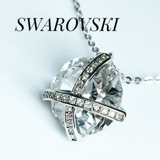 《美品》　スワロフスキー　ラインストーン　ダイヤ形　ネックレス全長 約47cm⭐︎付属品