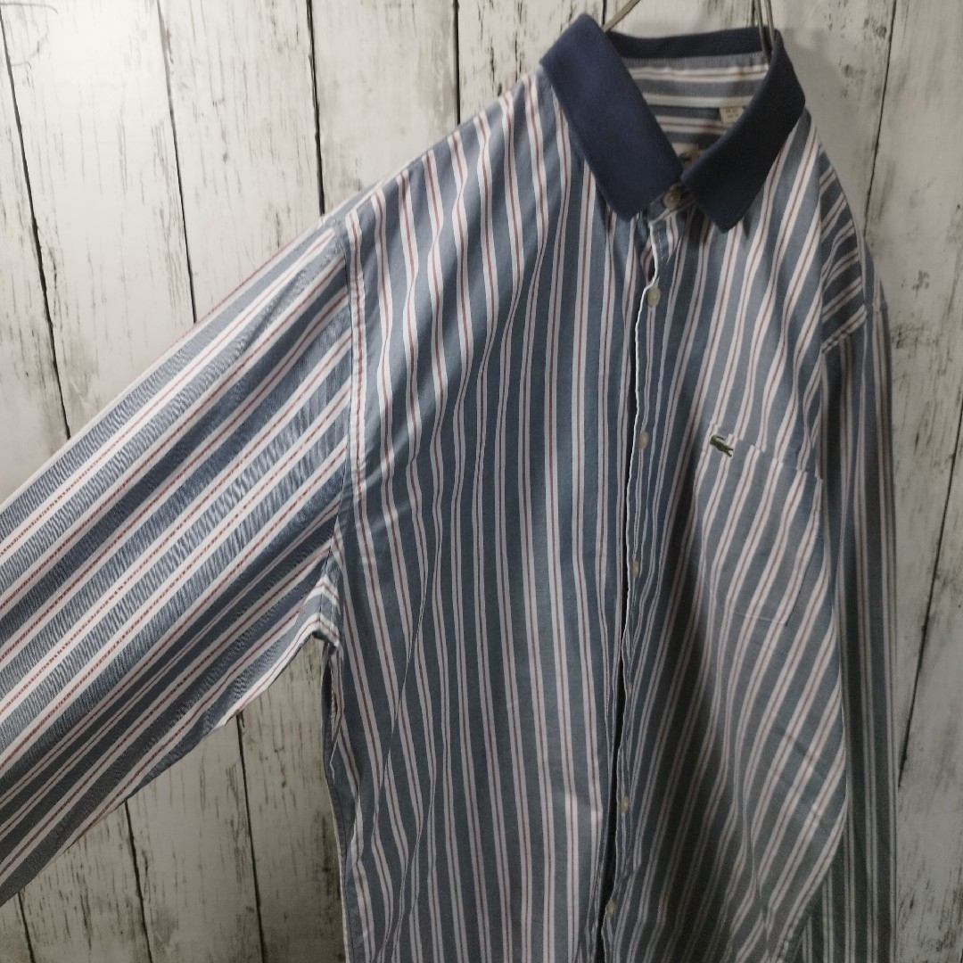 LACOSTE(ラコステ)の【LACOSTE】Stripe Full Open Shirt　D227 メンズのトップス(シャツ)の商品写真