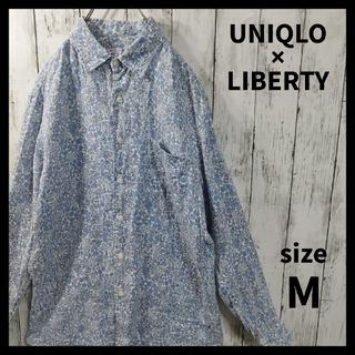 ユニクロ(UNIQLO)の【UNIQLO】リバティロンドンプレミアムリネンブレンドシャツ　D243(シャツ)