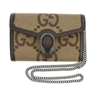 グッチ(Gucci)のGUCCI グッチ 財布・コインケース - ベージュx茶(総柄) 【古着】【中古】(財布)