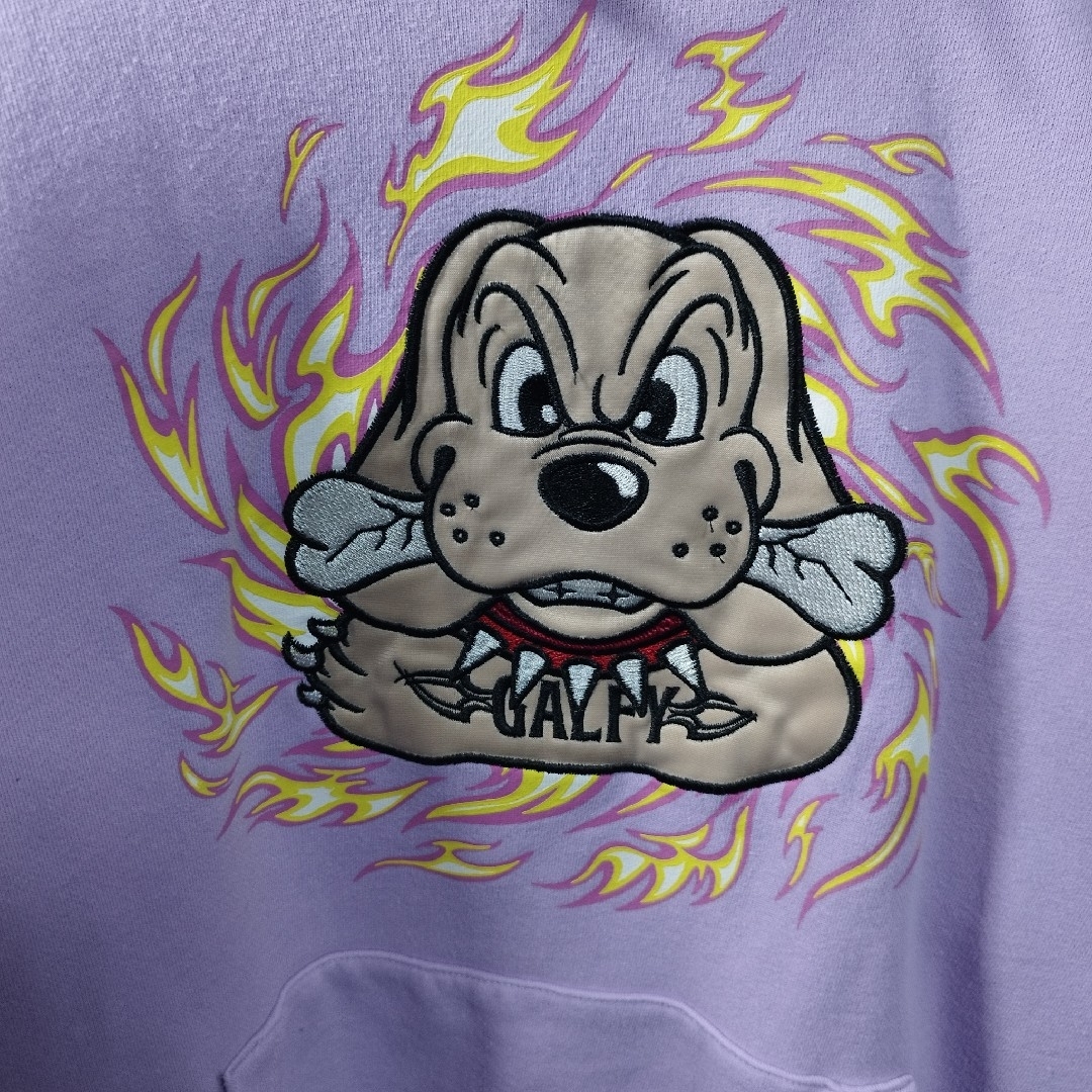 GALFY(ガルフィー)の【GALFY】Fire Sleeve Dog Hoodie　D215 メンズのトップス(パーカー)の商品写真