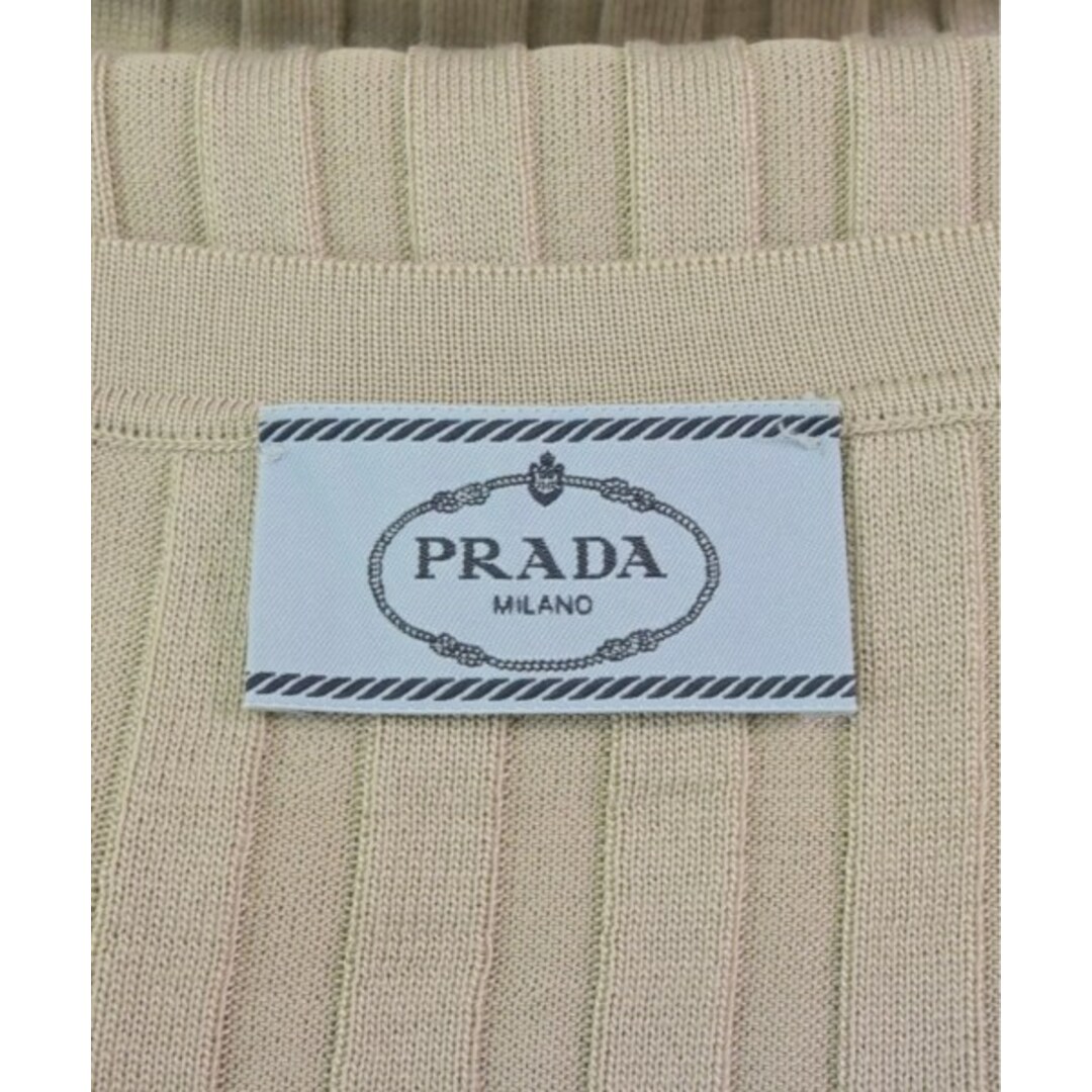 PRADA(プラダ)のPRADA プラダ カーディガン 42(M位) ベージュ 【古着】【中古】 レディースのトップス(カーディガン)の商品写真