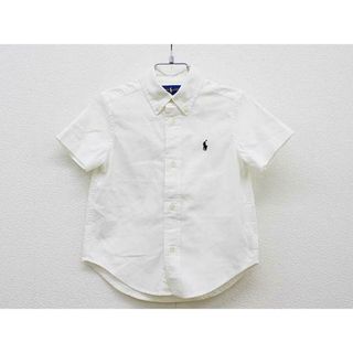 ラルフローレン(Ralph Lauren)の【新入荷!】 ▼ラルフローレン/Ralph Lauren▼100cm(3T) 半袖シャツ 白×黒 お受験 フォーマル お稽古 通塾 見学会 面接 通学 見学会 説明会 運動適正 運動テスト【中古】 子供服 キッズ kids 男の子 fml 621042(シャツ/カットソー)