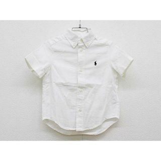 ラルフローレン(Ralph Lauren)の【新入荷!】 ▼ラルフローレン/Ralph Lauren▼100cm(3T) 半袖シャツ 白×黒 お受験 フォーマル お稽古 通塾 見学会 面接 通学 見学会 説明会 運動適正 運動テスト【中古】 子供服 キッズ kids 男の子 fml 621042(シャツ/カットソー)